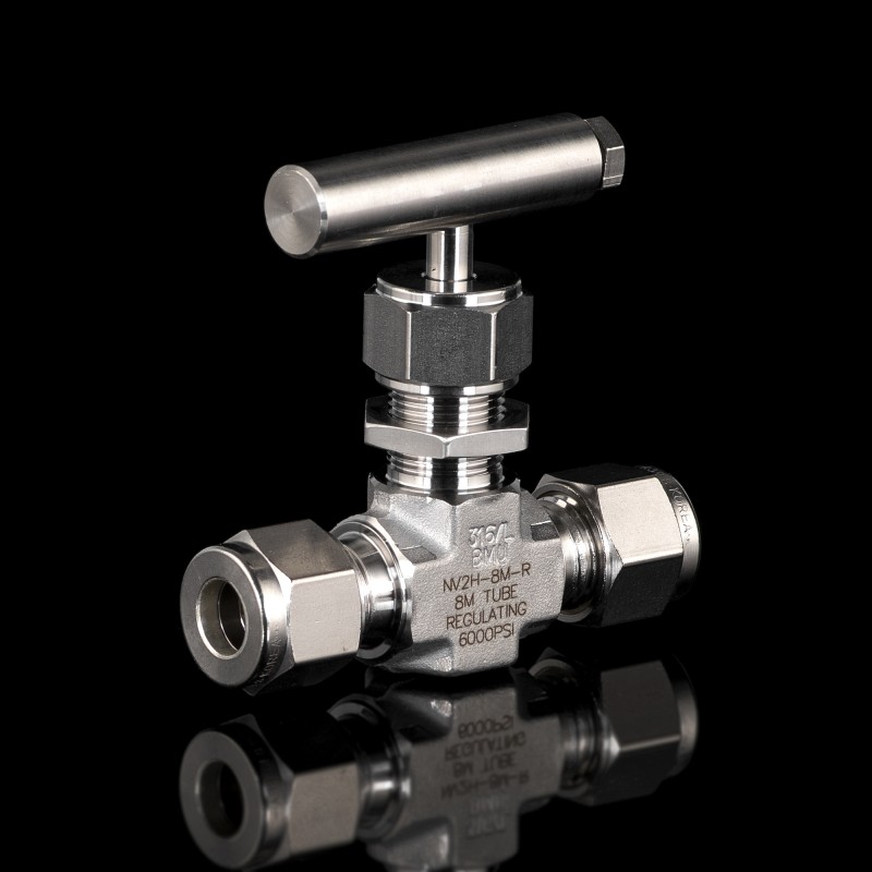 Игольчатый вентиль серии NV проходной 8мм